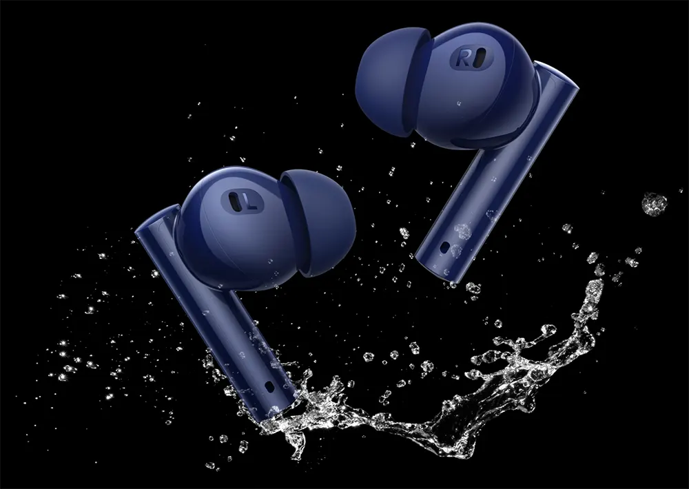 Realme Buds Air 5 Earbuds , Bluetooth 5.3, water resistant, dark blue, RMA2301