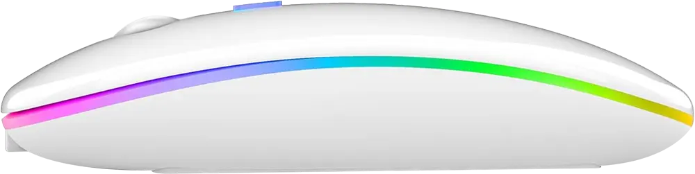 ماوس لاسلكي جيجا ماكس 2.4 جيجاهيرتز، أضواء RGB، أبيض، GM-10