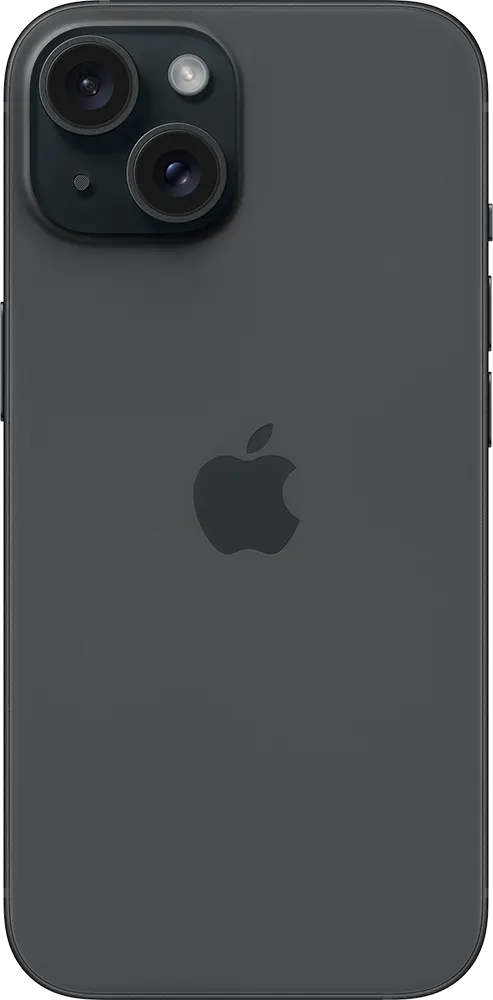 iPhone 15 Single SIM Mobile, 128GB Internal Memory, 6GB RAM, 5G Network, Black