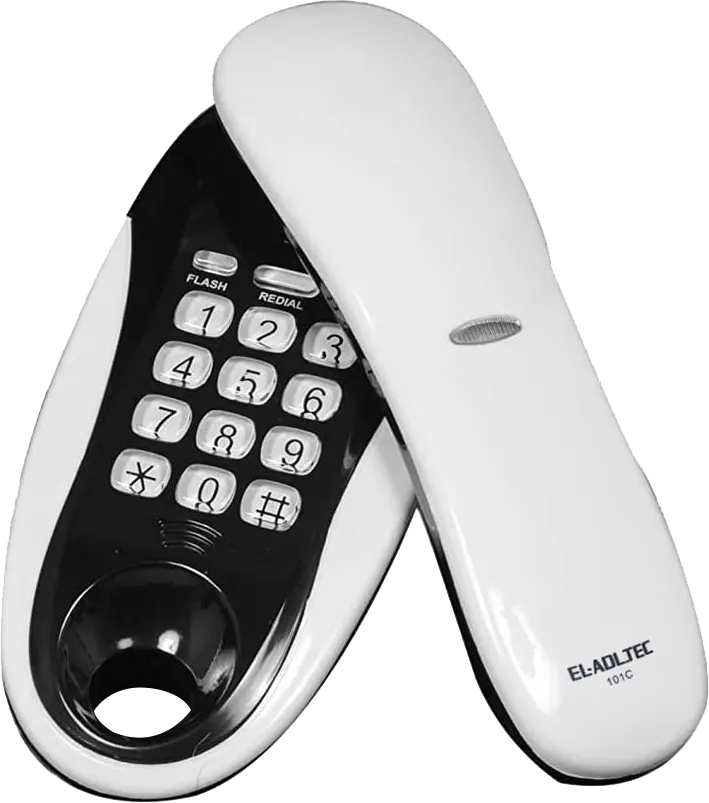 El Adl Tech Corded Landline Phone, Multiple Colors, 101C