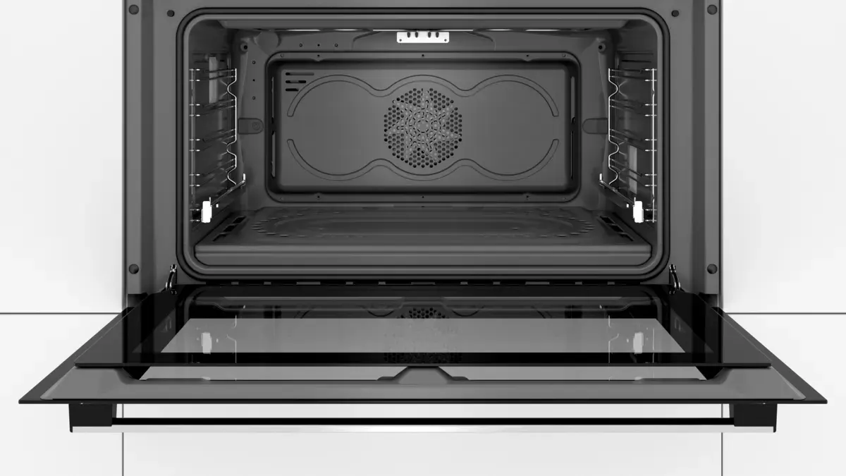 Bosch Italian built-in oven, 90 cm, gas-electric, 102 litres, digital screen with grill, silver, VGD553FR0