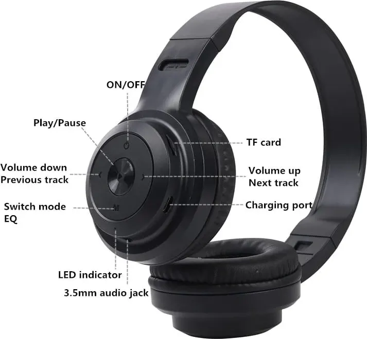 Headphone Sodo, Bluetooth, Rechargeable, Multi-color, SD-704