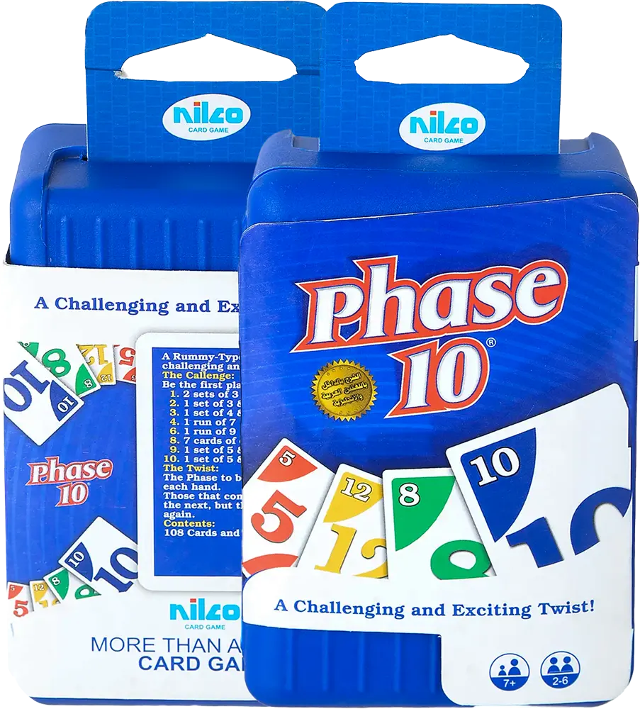 Nilco Plastic Box Phase 10 Card Game