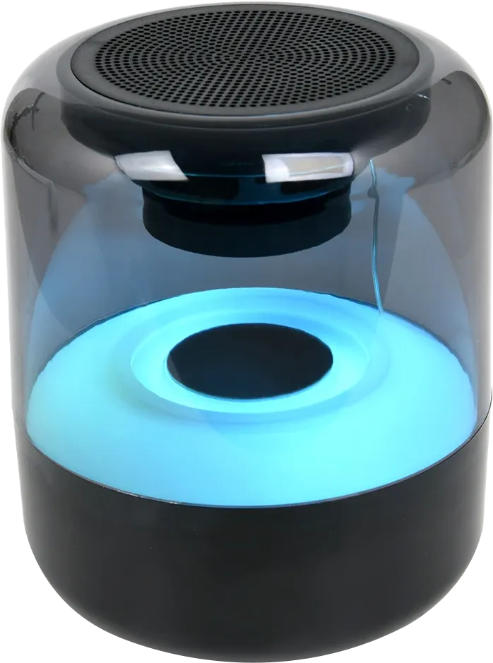 Gigamax plus Rechargeable Portable Wireless Speaker, Colorful LED Light, Bluetooth 5.0, Black, GM-04