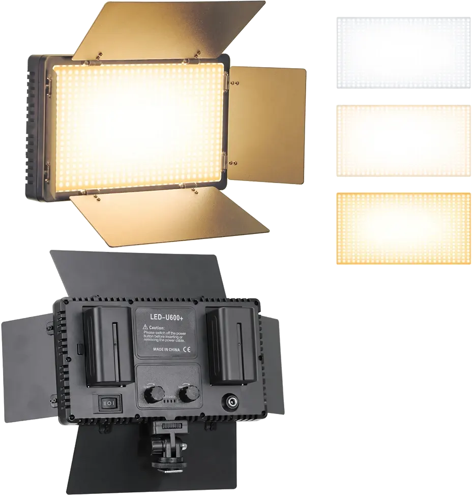 General Professional Photo & Video Light Kit, Black, LED-U600