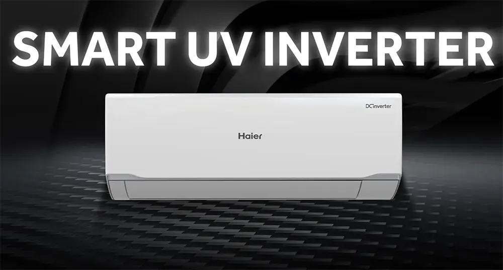 Haier Split Air Conditioner, 1.5 HP, Cold-Heat, Inverter, WiFi, white, HSU-24KHRIBC
