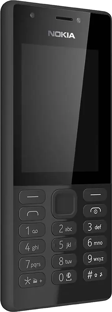 Nokia 216 Dual SIM Mobile, 32MB Internal Memory, 16MB RAM, 2G Network, Black