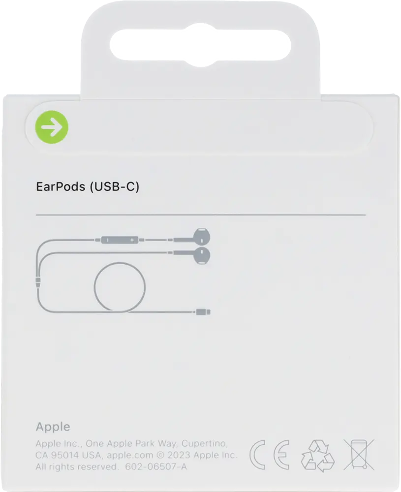 سماعة أذن سلكية أبل ، USB-C، أبيض