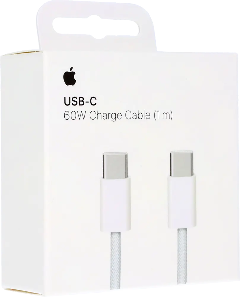 كابل شحن أبل، 60 واط، USB-C واجهة، 1 متر، أبيض