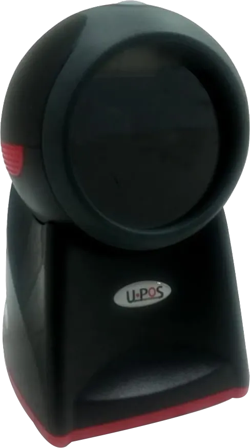 ، ماسح ضوئي مكتبي سلكي للباركود يو.بوس، 2 دي، أسود، UP-862