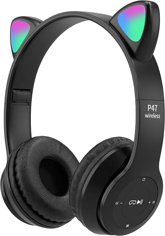 Wireless Headphone Cat Shape , Bluetooth 5.0, 400 mAh battery, Multi-Color, P47R
