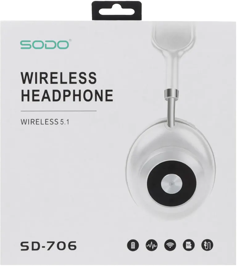 Sodo Wireless Headphone ,Bluetooth 5.1, Multi-Color, SD-706