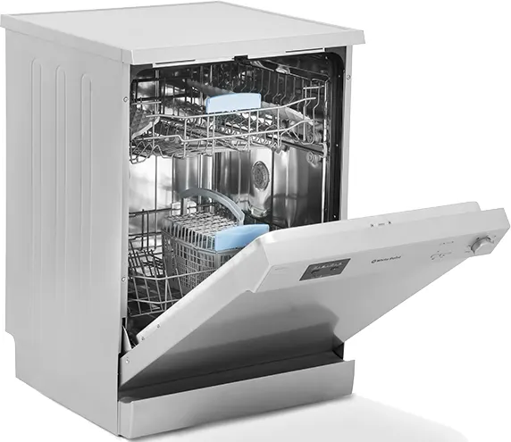 White Point Dishwasher, 13 Place Settings, 60 cm, 6 Programs, Digital, Silver, WPD 136 HDS