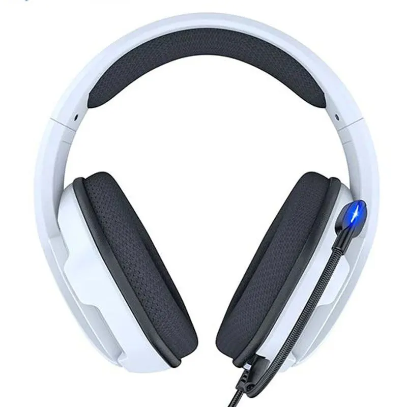 سماعة رأس اونيكوما X27 ألعاب سلكية للمحترفين ، ميكروفون، ضوء LED، أبيض