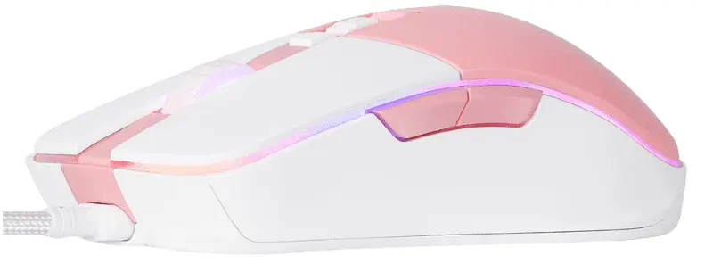 Onikuma Wired gaming mouse , 7200 DPI, RGB lighting, pink, CW916