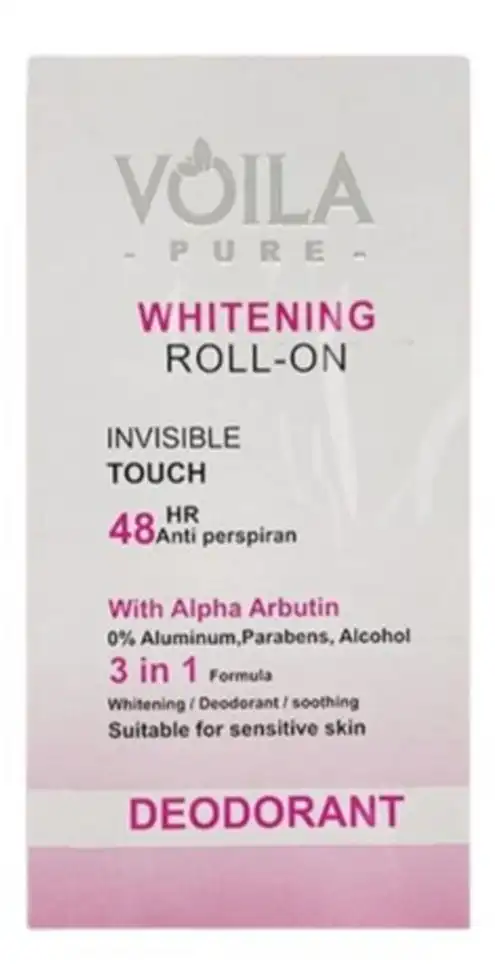 Voila Pure Whitening Roll On Invisible Touch Deodorant, 50Ml