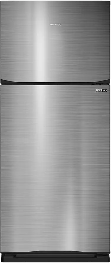 ثلاجة تورنيدو نوفروست، 450 لتر، 2 باب، ستانلس، فضي غامق، RF-580T-DST