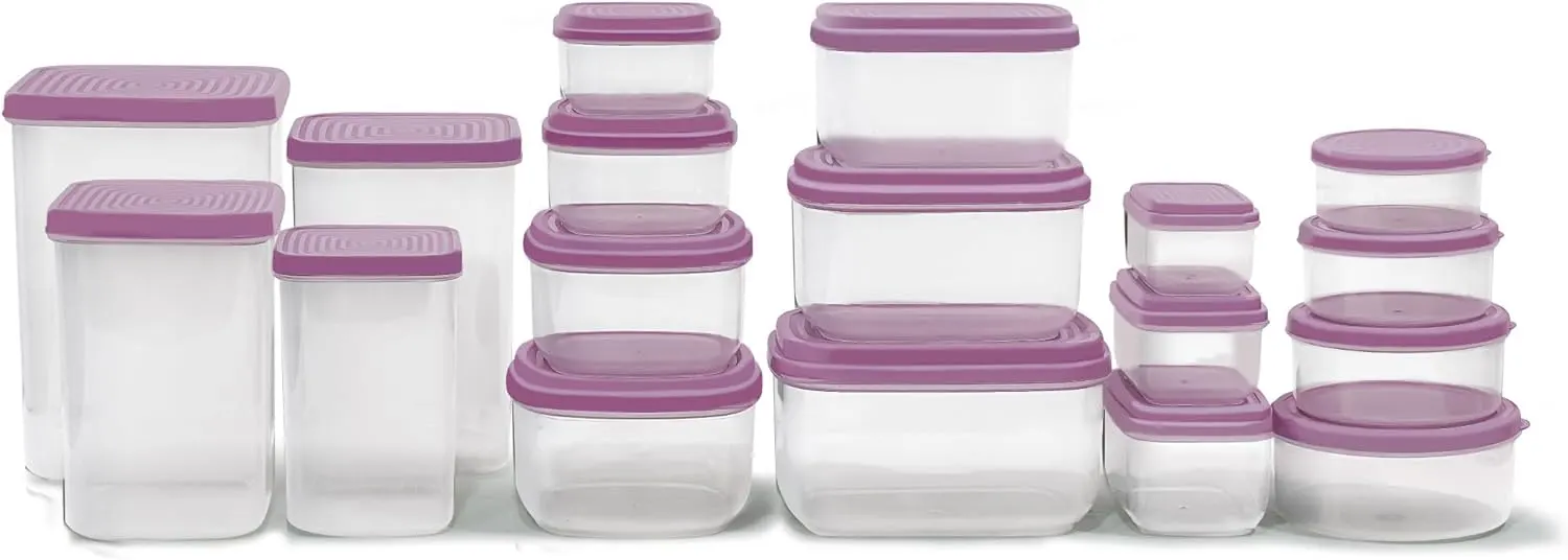 طقم علب ثلاجة بريم من الوطنية ،18 قطعة،بنفسجي