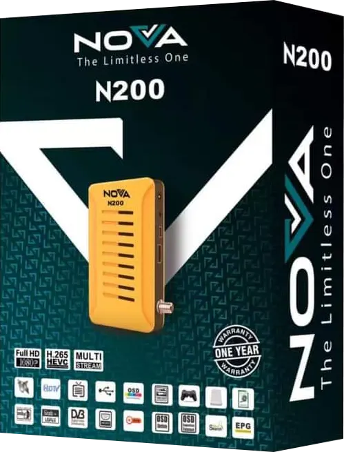 Nova Receiver, 8000 Channels, FHD, Orange, N200