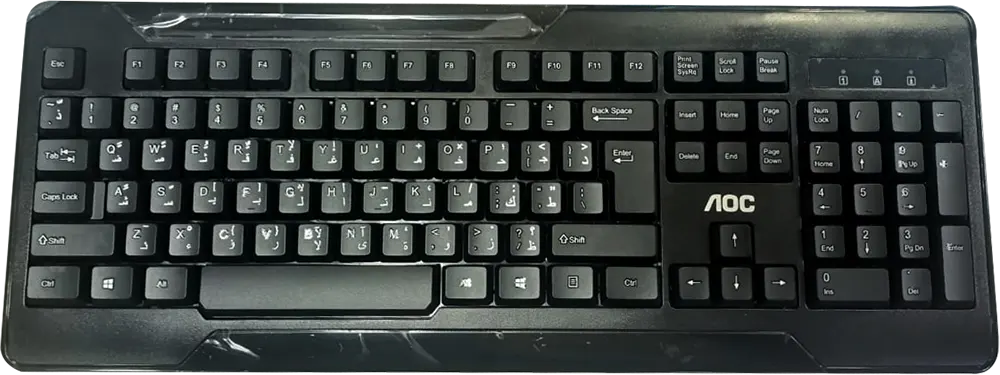 Wired Keyboard AOC, USB Interface, Black, KM110D01C