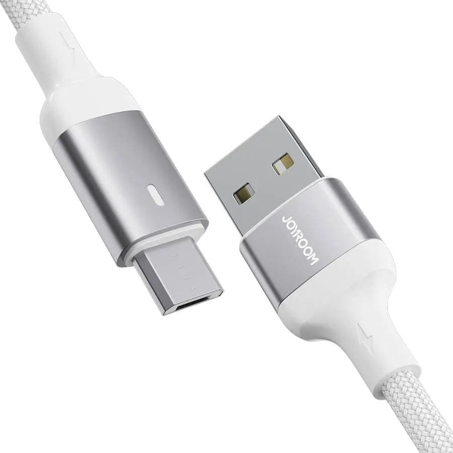 Joyroom Fast Charging Data Cable Usb To Micro, 1.2m, White, S-UM018A10
