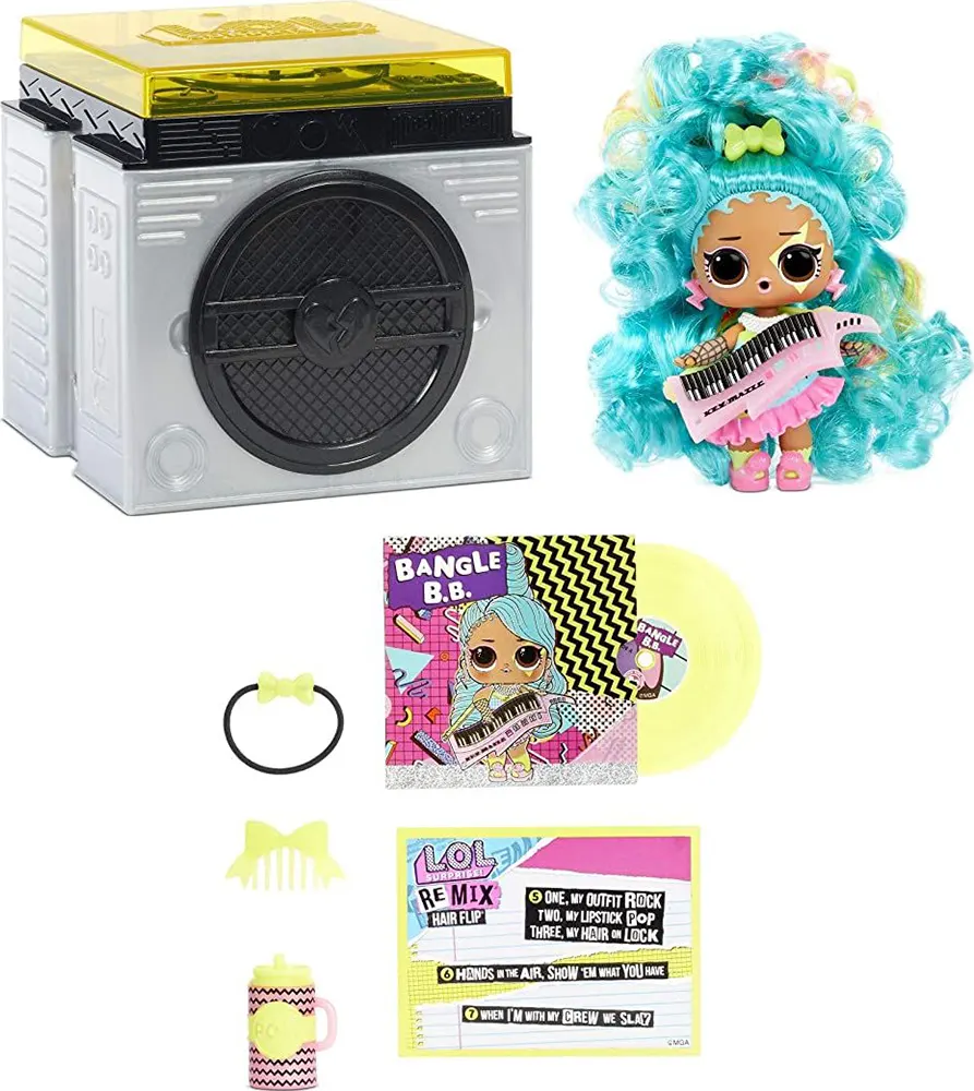 LOL Surprise Remix Hair Flip Dolls, with Hair Reveal & Music, E7C-1