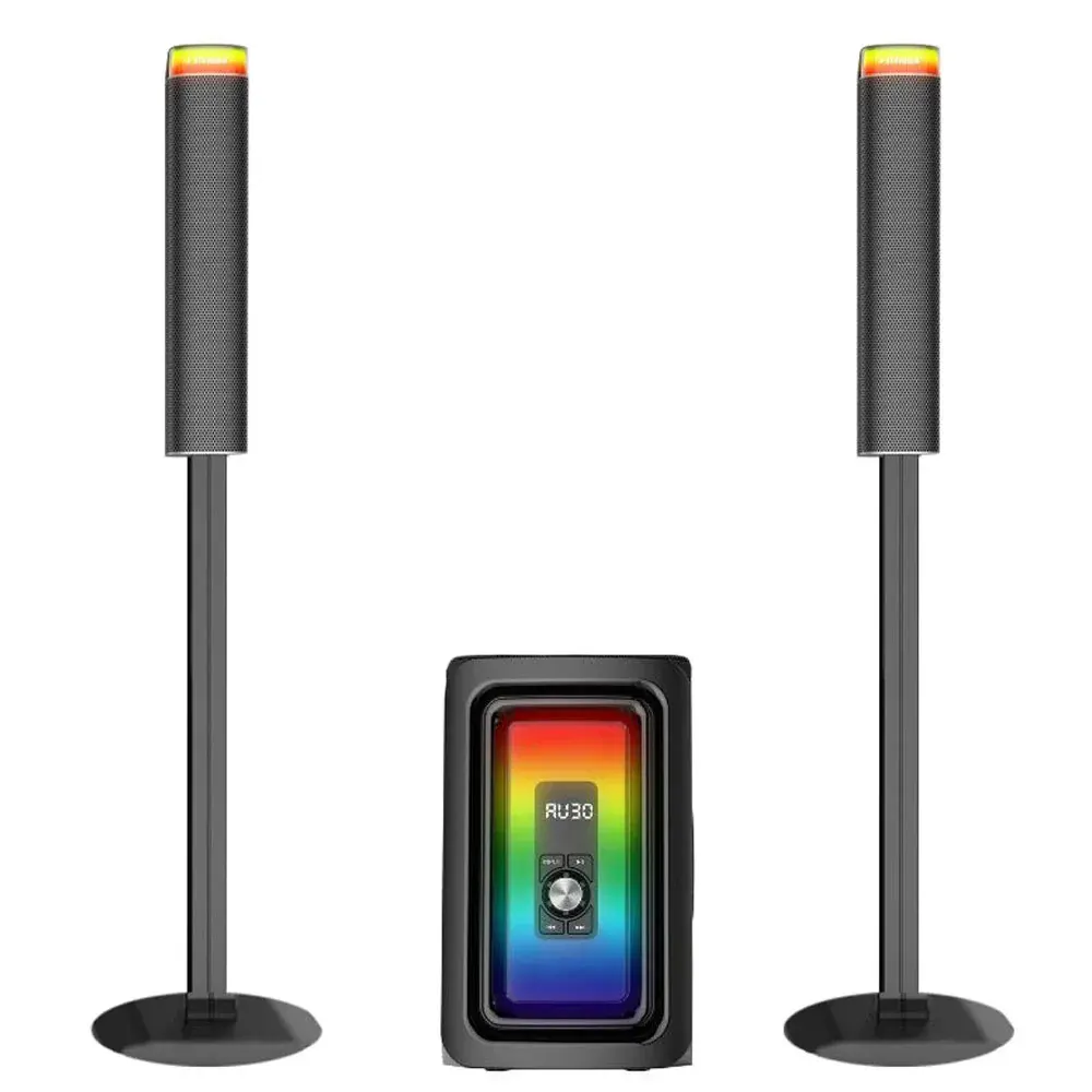 Gamma 2.1 Subwoofer , Wired Connection, LED Lighting, Black, GT-8810