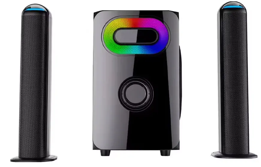 Gamma 2.1 Subwoofer , Wired Connection, LED Lighting, Black, GT-7720