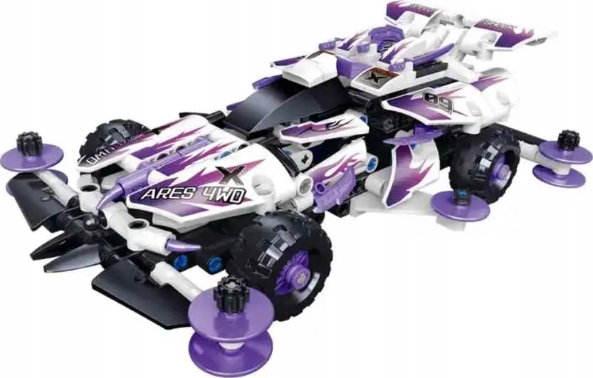 Drift Four-Wheel Car Building Kit, 595 Piece, 820