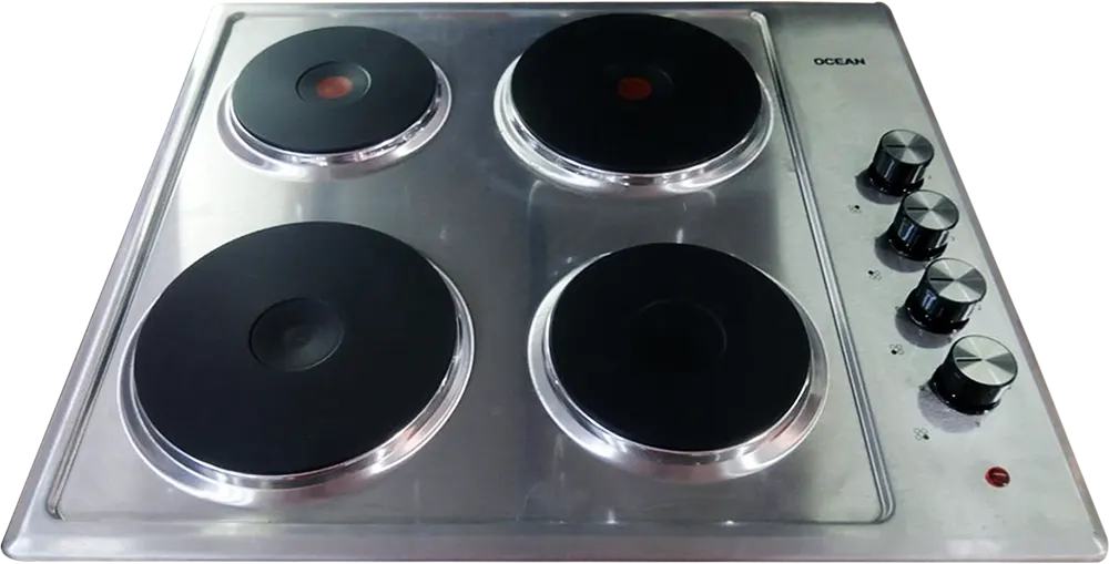 بوتاجاز مسطح بلت ان اوشن، 60 سم، 4 شعلة كهرباء، ستانلس فضي، OEHF64I