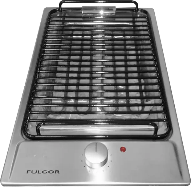 Built-in Fulgor Electric Charcoal Grill, 30 cm, Stainless Steel, Silver, DBBQE32