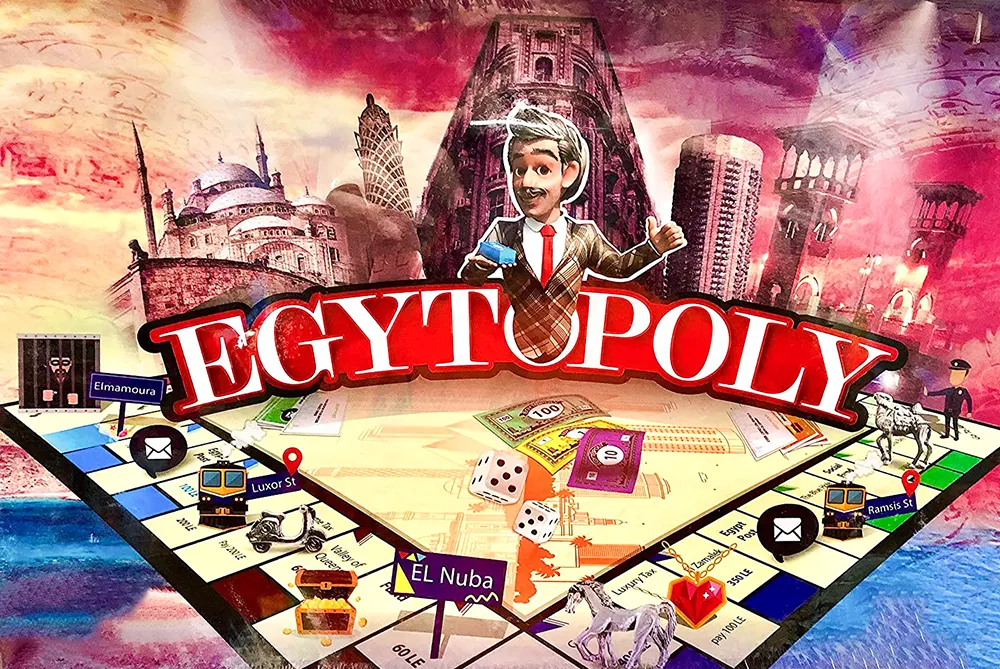 Nilco Egypt Monopoly English game, for 2 to 6 players