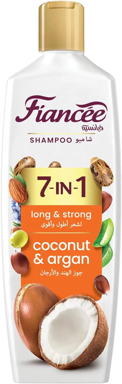 Fiancee Shampoo 7 in 1 for long and strong hair with Coconut and Argan  340 ml