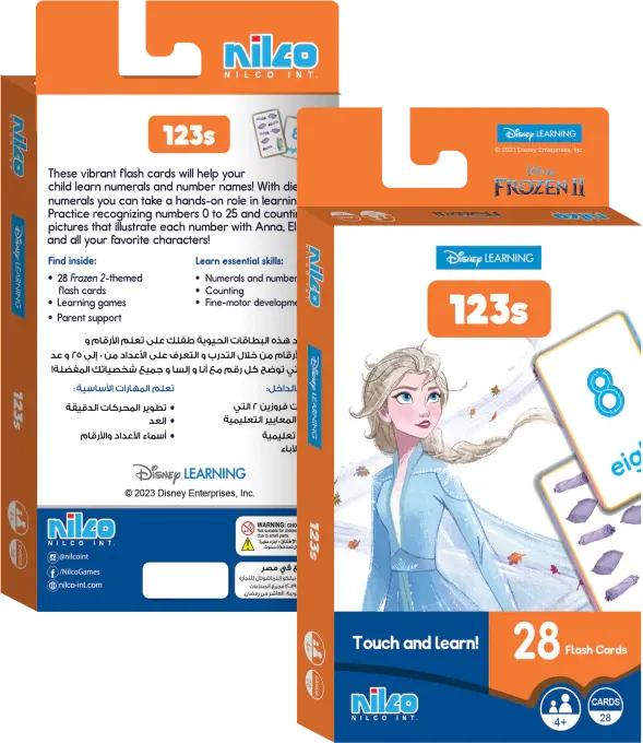 Nilco Disney Frozen Learning Number Card Game