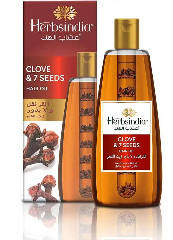 زيت شعر بتغذية القرنفل وال 7 بذور من اعشاب الهند 180 مل