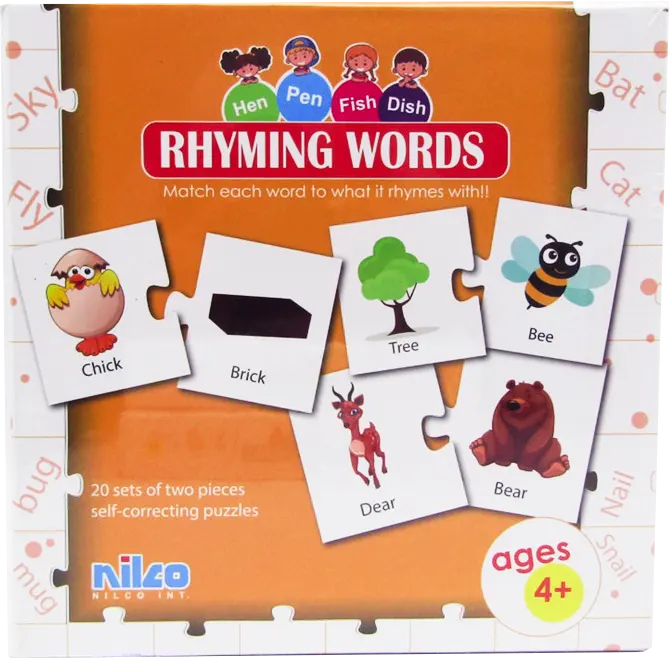 Nilco rhyming words game, 1 for 2 players