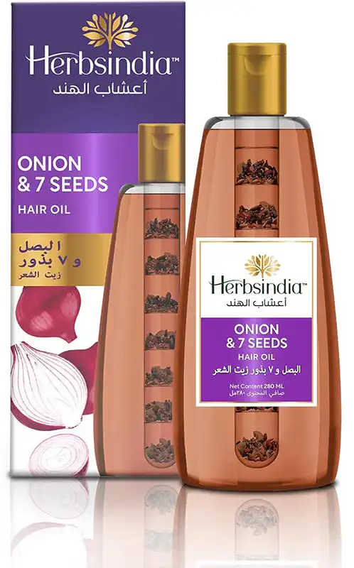 Herbsindia Onion & 7 Seeds Hair Oil  180 ml