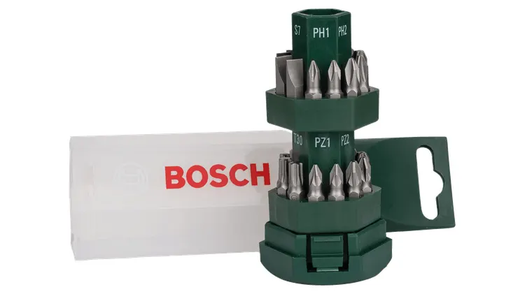 Bosch screwdriver bit set, 25 pieces