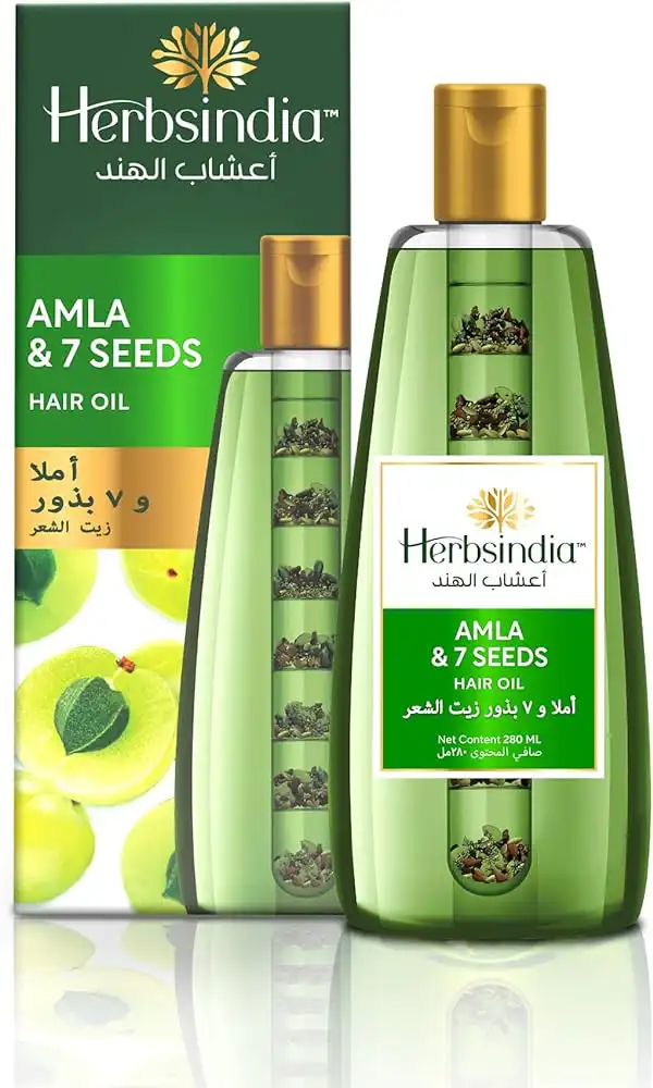 زيت شعر بتغذية أملا وال 7 بذور من اعشاب الهند 280 مل