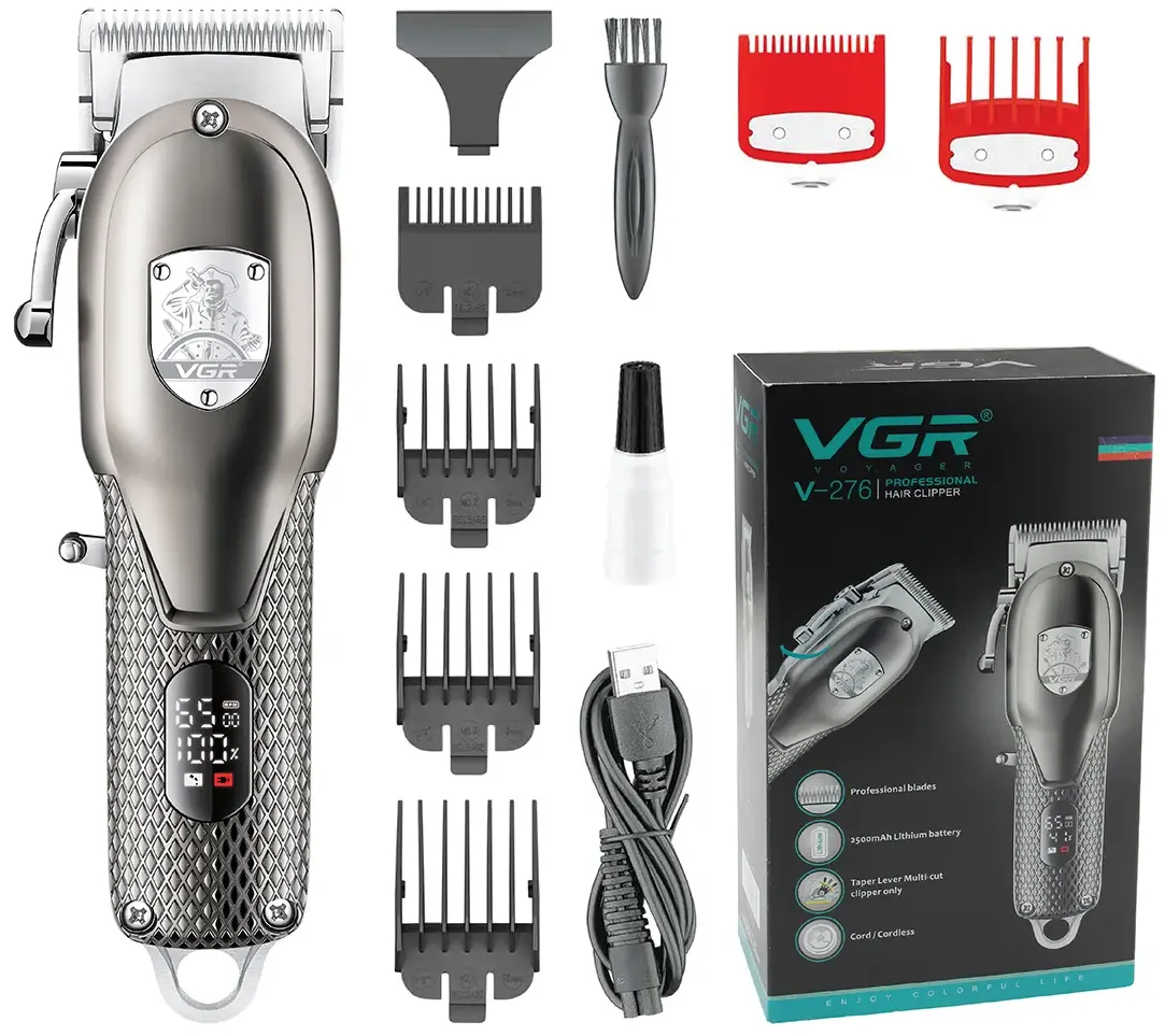 ماكينة حلاقة كهربائية  في جي ار ، 8 وات، سيلفر، V-276