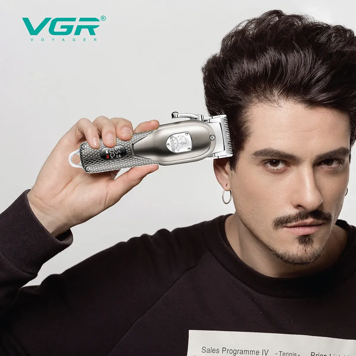 VGR Electric Shaver, 8 Watt, Silver, V-276