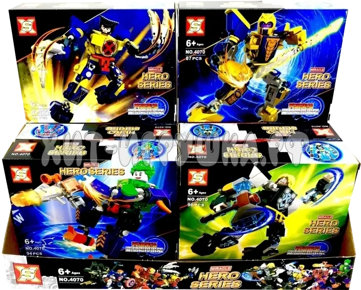 مجموعة تركيبات الأبطال الخارقين أشكال متنوعة، 4070