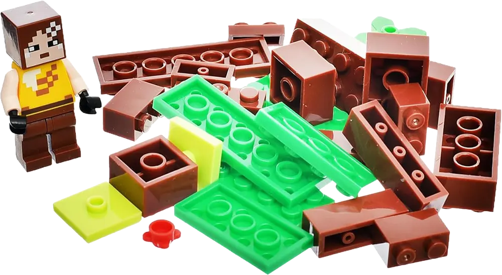 مجموعة مكعبات ليجو بناء ماينكرافت، 87 قطعة، 81006