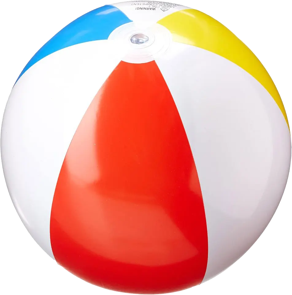 Inflatable Beach Ball, Multiple Colors, 59020