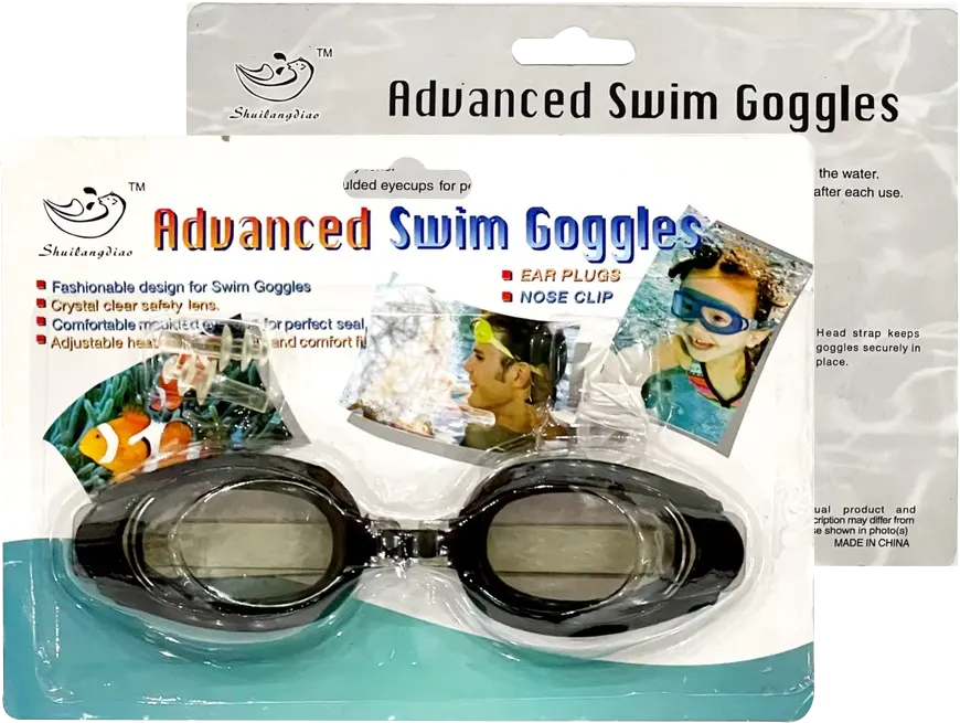 Swimming Glasses, Black, 1198