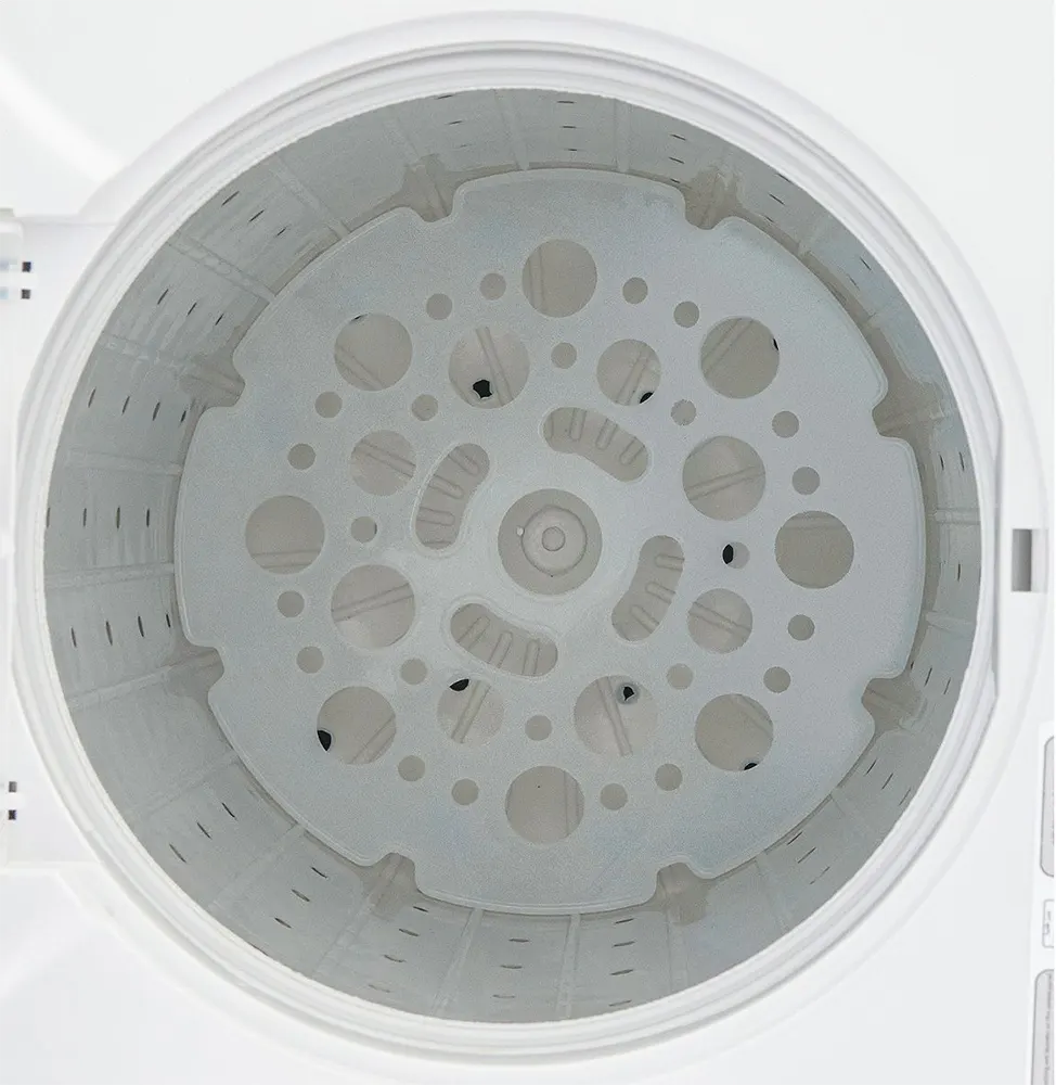 Fresh Jumbo Half-Automatic Washing Machine, 10 Kg, 2 Tub, Stainless Drum, White