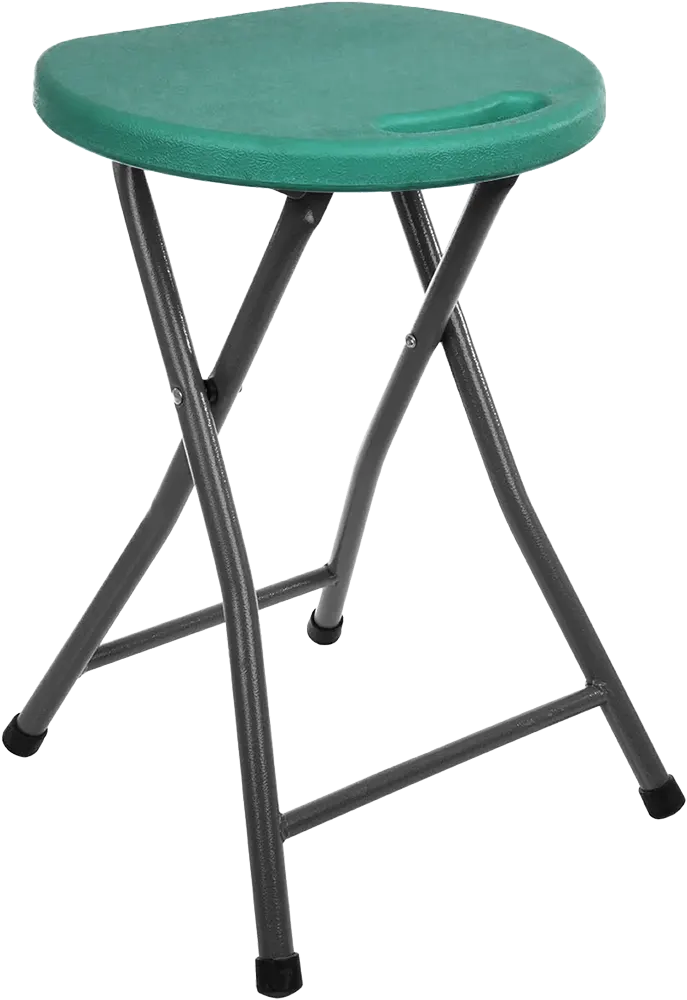 Mintra Folding Plastic Chair, Metal Frame, Turquoise