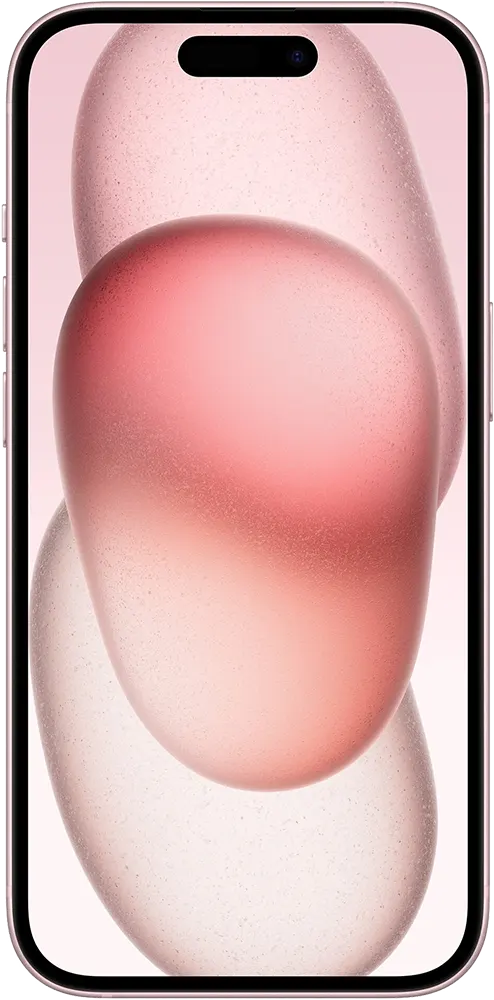 iPhone 15 Single SIM Mobile, 128GB Internal Memory, 6GB RAM, 5G Network, Pink