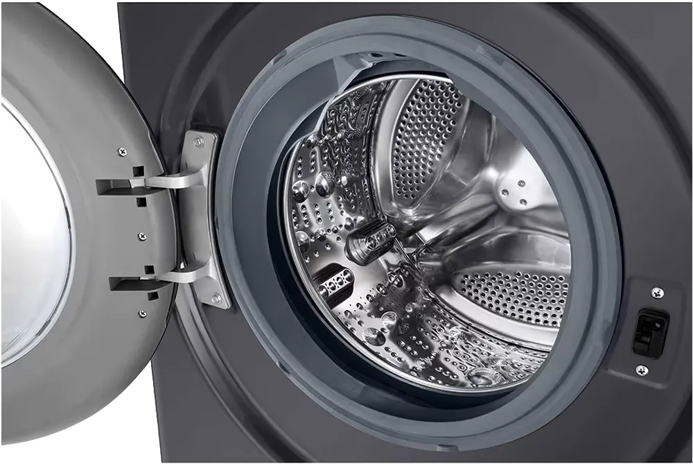 LG Vivace Full Automatic Washing Machine, Front Load, 10 Kg, 1400 Rpm, Inverter, Steam Wash, Dark Gray, F4Y5RYGYJV