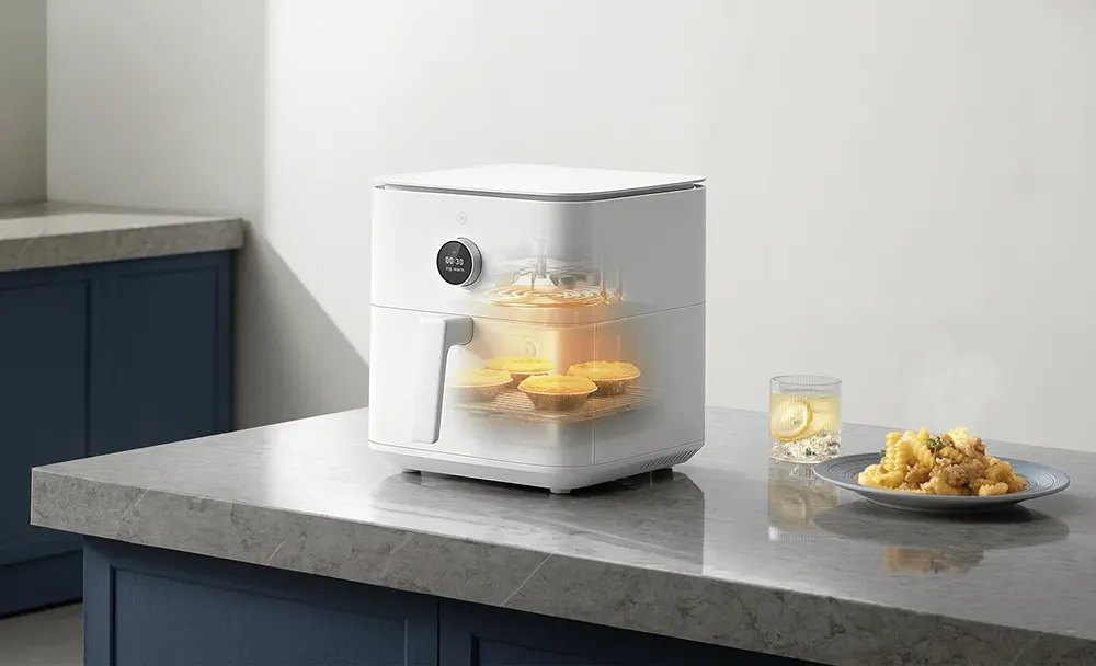 Xiaomi Air Fryer without Oil, Smart, 1800 Watt, 6.5 Liters, Digital Display, White, MAF10